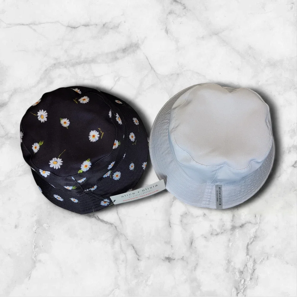 Alice + Olivia X FabFitFun REVERSIBLE BUCKET HAT Buy One Get One‎ Free